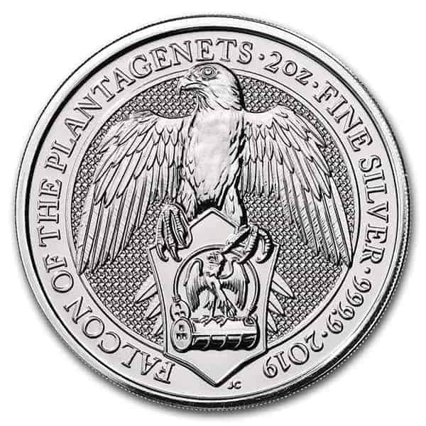 Koin Perak Silver Queen Beast Falcon England