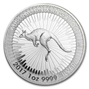 Koin Silver Australian Kangoroo 1 oz (31,1 gram) Pure Silver Coin
