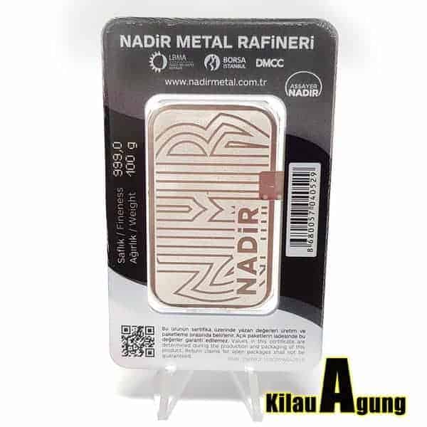 Perak Batangan Nadir 100 Gram Kemasan Press NEW 99.999 - Image 5