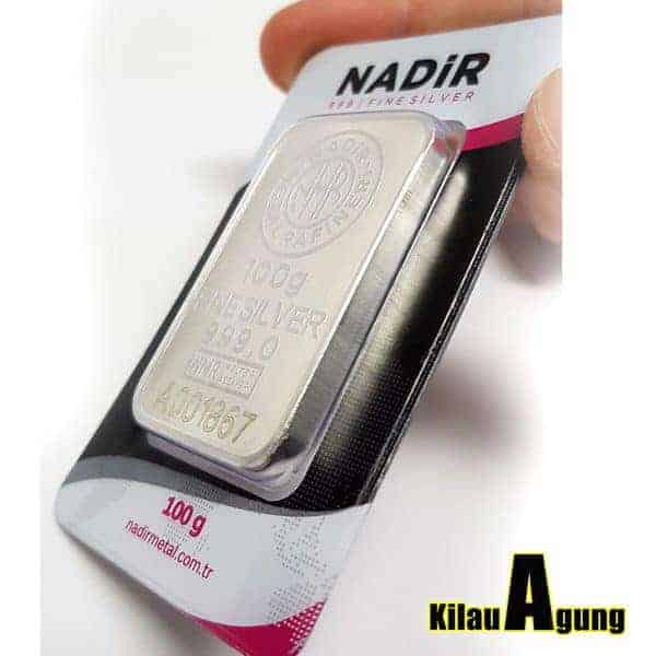 Perak Batangan Nadir 100 Gram Kemasan Press NEW 99.999 - Image 7